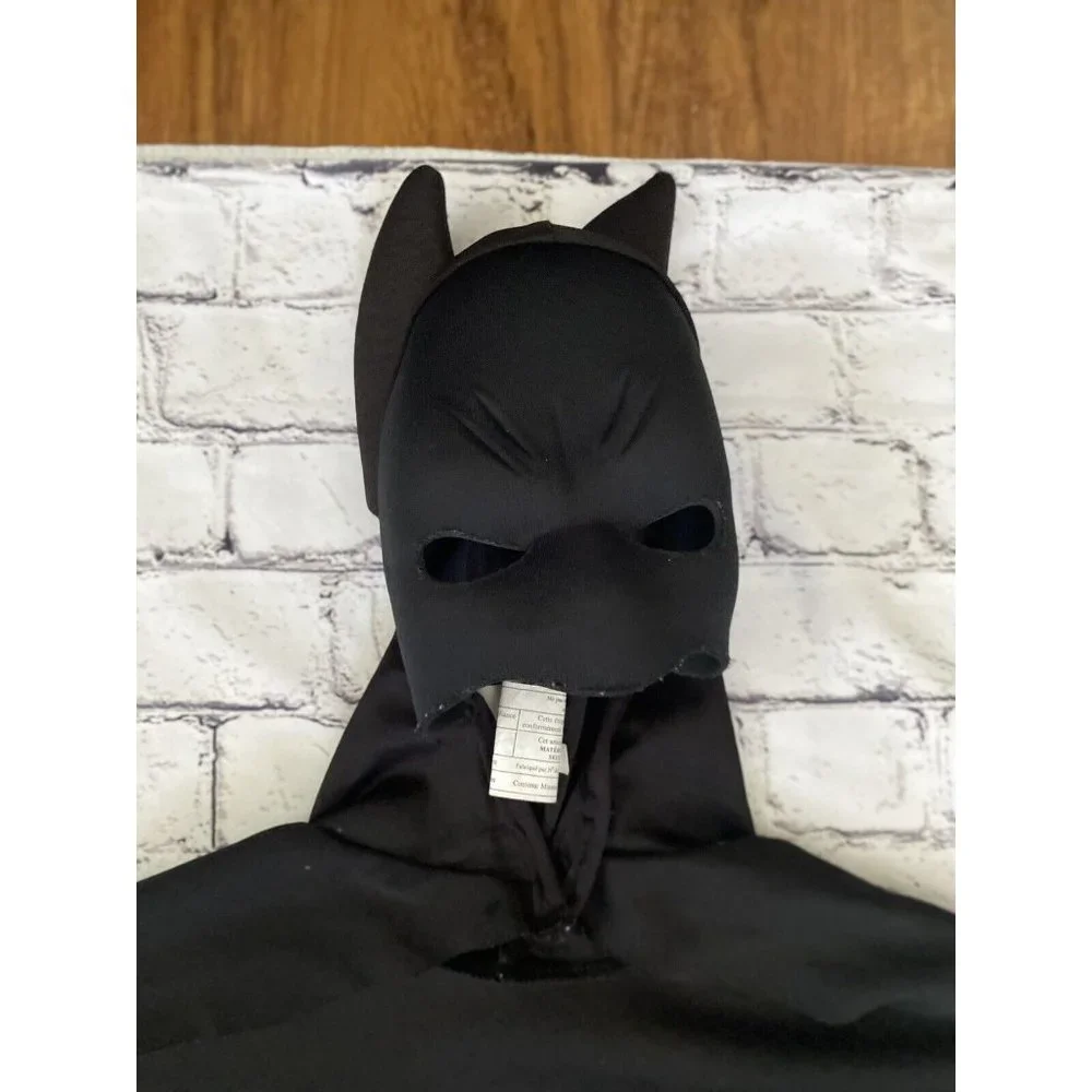 Black Batman Halloween Mask Cape‎ Costume Adult Child Sz Small 35